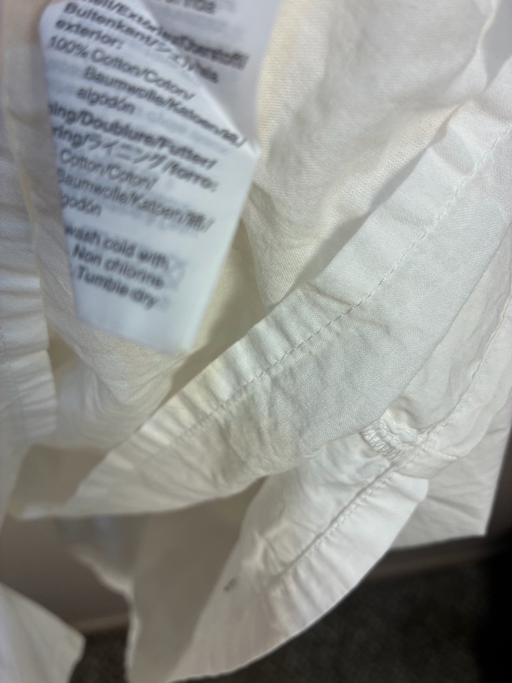 J.Crew White Cotton Tiered Dress - Picture 6 of 12